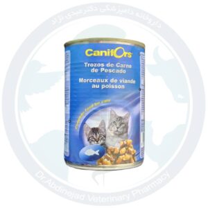 کنسرو گربه با طعم ماهی ۴۱۰ گرمی برند کنی فورس (canifors)